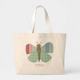 Bolso De Tela Gigante Tote lindo - Besos de mariposa