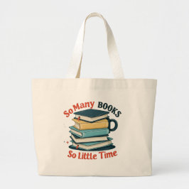 Bolso De Tela Gigante Tote Literario Lover