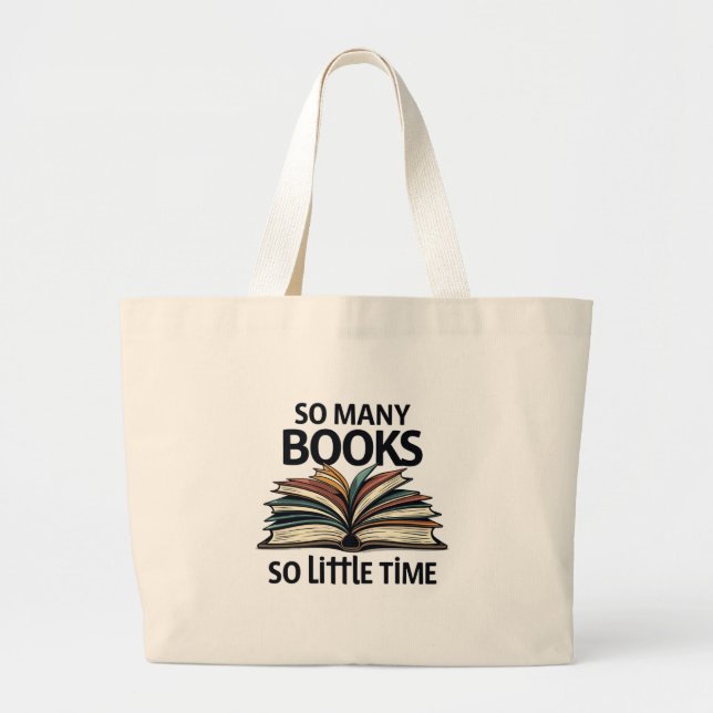 Bolso De Tela Gigante Tote Lover del libro (Frente)
