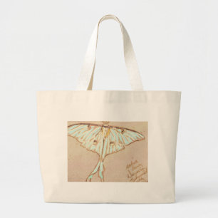 Bolso De Tela Gigante Tote Luna Butterfly