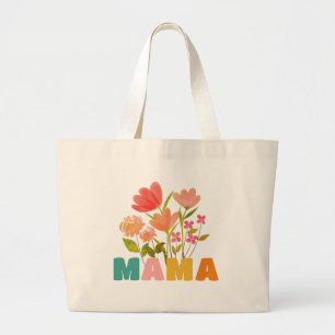Bolso De Tela Gigante Tote Mama Flower