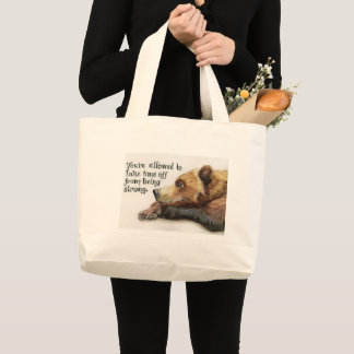 Bolso De Tela Gigante Tote Mamá Osa