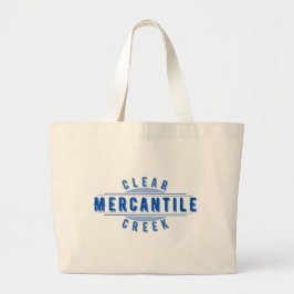 Bolso De Tela Gigante Tote Mercantil de Creek Claro