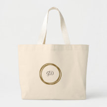TOTE MONOGRAM GOLD BAND