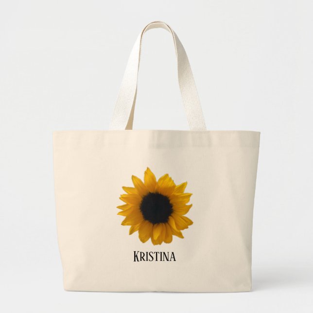 BOLSO DE TELA GIGANTE TOTE MONOGRAM SUNFLOWER (Frente)