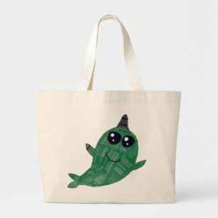 Bolso De Tela Gigante Tote Narwhal (Hopkins)