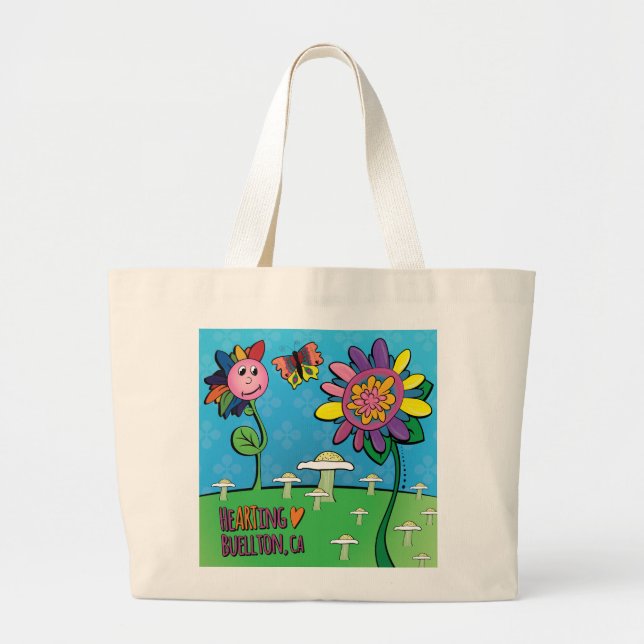 Bolso De Tela Gigante Tote - Naturaleza divertida - Buellton.Art (Frente)