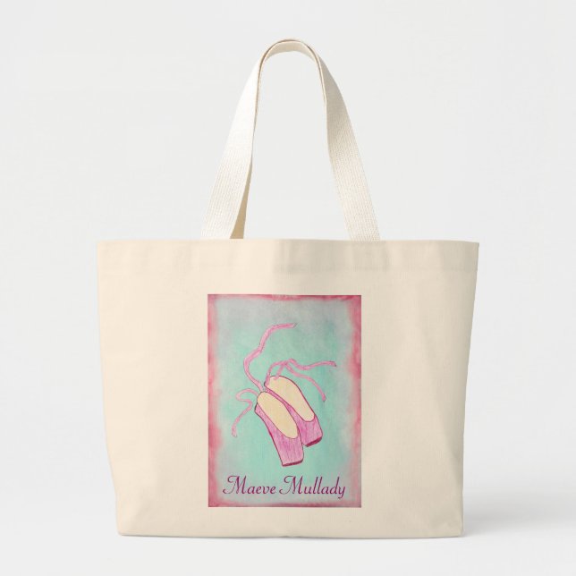 Bolso De Tela Gigante Tote personalizado hermoso de los zapatos de (Frente)