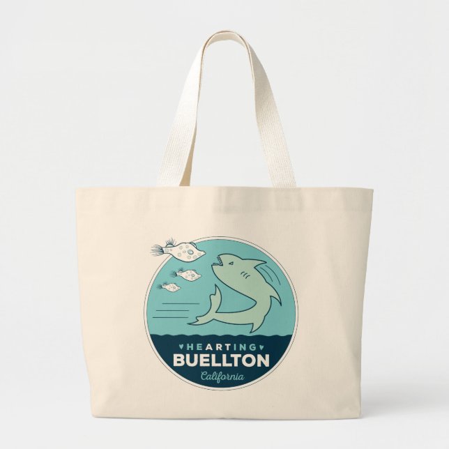 Bolso De Tela Gigante Tote - Pesca para monstruos marinos - Buellton.Art (Frente)