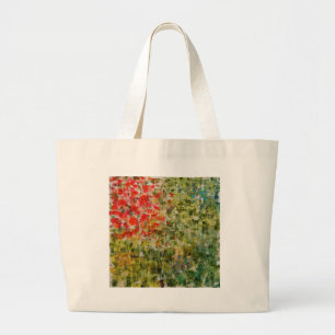 Bolso De Tela Gigante Tote precioso de las amapolas
