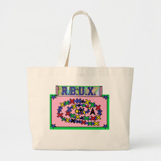 BOLSO DE TELA GIGANTE TOTE R.B.U.X. UNIQUEX HANDBAG