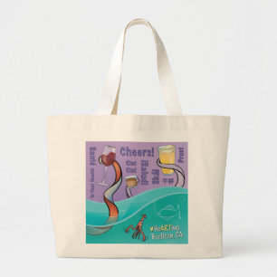Bolso De Tela Gigante Tote - Saludos - Buellton.Art