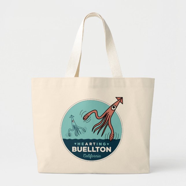 Bolso De Tela Gigante Tote - Saludos - Buellton.Art (Frente)