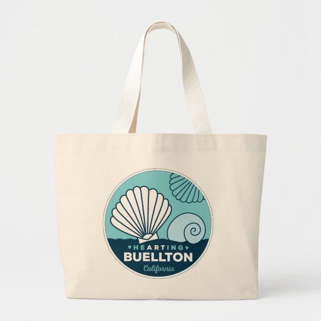 Bolso De Tela Gigante Tote - Seal Beach - Buellton.Art (Frente)