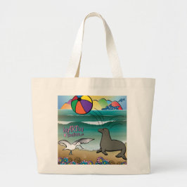 Bolso De Tela Gigante Tote - Seal Beach - Buellton.Art