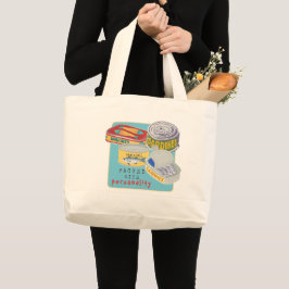 Bolso De Tela Gigante Tote Tin Fish