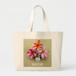 Bolso De Tela Gigante Tote tropical de la novia