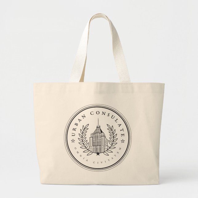 Bolso De Tela Gigante Tote urbano del consulado (Frente)