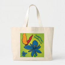 Tote - Violet(te) y una mariposa - Buellton.Art