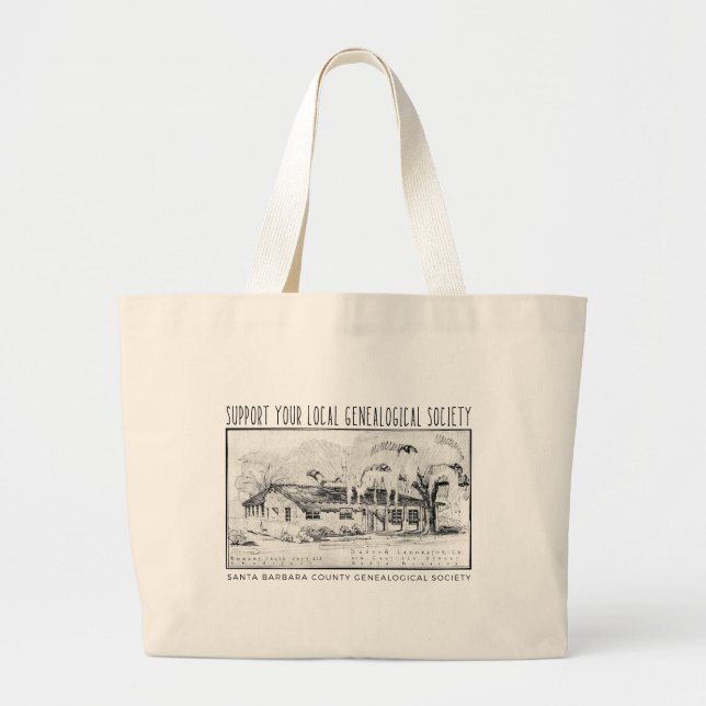 Bolso De Tela Gigante Totebag de la biblioteca Sahyun (Frente)