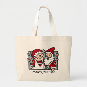Bolso De Tela Gigante Totebag de Santa del navidad