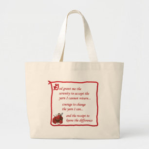 Bolso De Tela Gigante Totebag de Yarnaholic