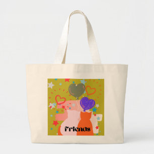 Bolso De Tela Gigante Totebags para amigos