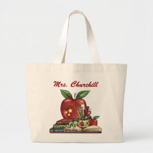 Bolso De Tela Gigante Totes de profesores - Bookworm - SRF