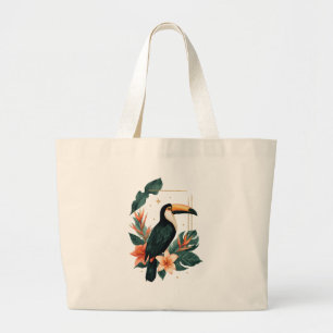 Bolso De Tela Gigante Toucan Muse Tropical Botanical Tote Bag