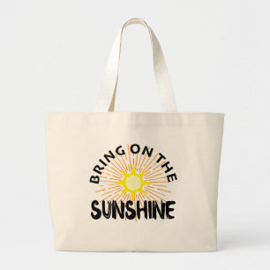 Bolso De Tela Gigante Traer El Diseño Sunshine - Tote Jumbo