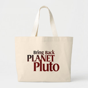 Bolso De Tela Gigante Traiga detrás el planeta Plutón
