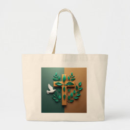 Bolso De Tela Gigante Tranquilidad de la Hoja Sagrada