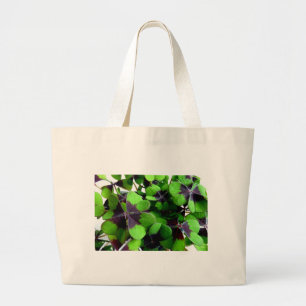Bolso De Tela Gigante Trébol de Cuatro Hojas Shamrock St. Patrick Suerte