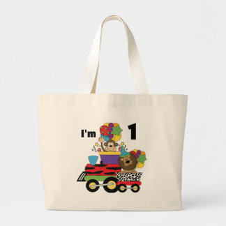 Bolso De Tela Gigante Tren de la jungla Primera camisetas de cumpleaños