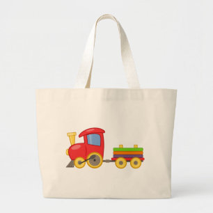 Bolso De Tela Gigante Tren del dibujo animado