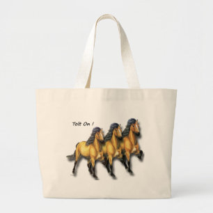 Bolso De Tela Gigante Tren dorado 3