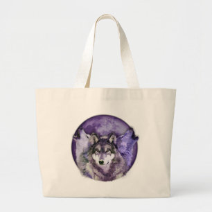 Bolso De Tela Gigante Tres lobos