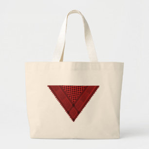 Bolso De Tela Gigante triángulo rojo Keffiyeh símbolo de resistencia pal