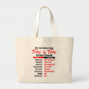 Bolso De Tela Gigante Trini gracioso es trinitense