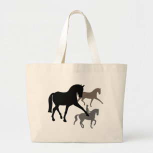 Bolso De Tela Gigante Trío de los caballos del Dressage