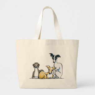 Bolso De Tela Gigante Trío del galgo italiano