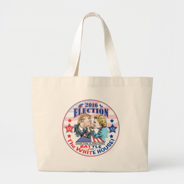Bolso De Tela Gigante Triunfo contra Hillary 2016 (Frente)