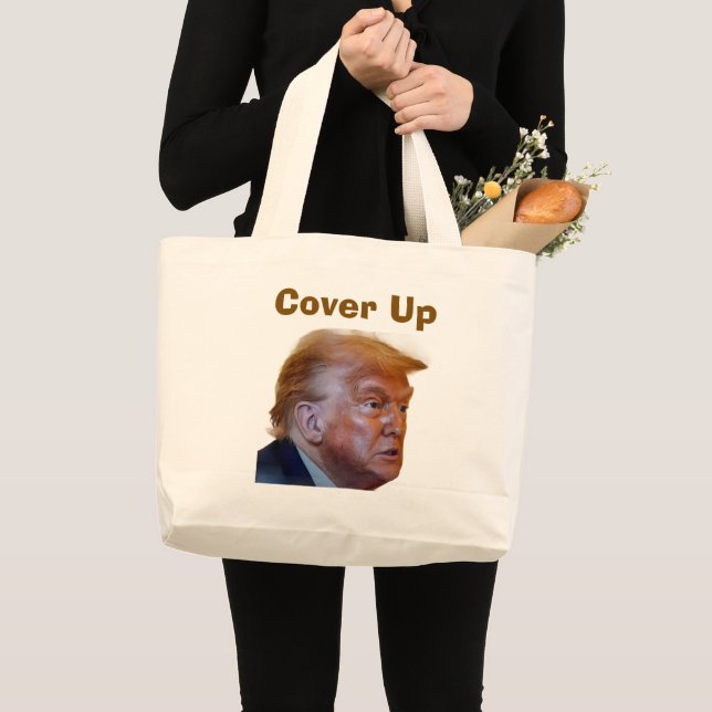 Bolso De Tela Gigante Trump/Cover Up Tote Bag (Anverso (producto))