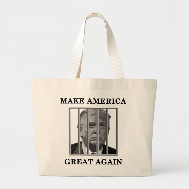 Bolso De Tela Gigante Trump tras las rejas (Frente)