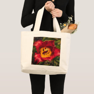 Bolso De Tela Gigante Tulip rojo