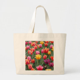 Bolso De Tela Gigante Tulipanes holandeses