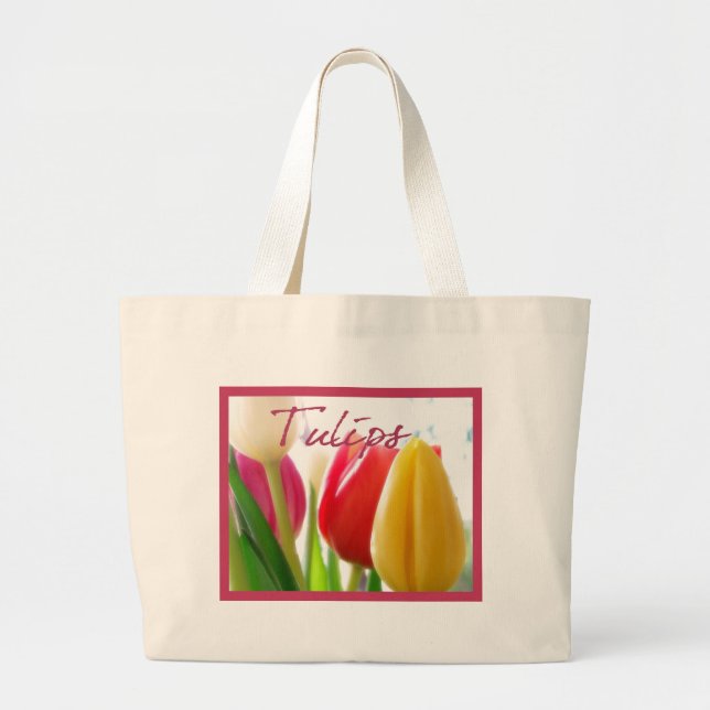 Bolso De Tela Gigante TuLiPs Bag (Frente)