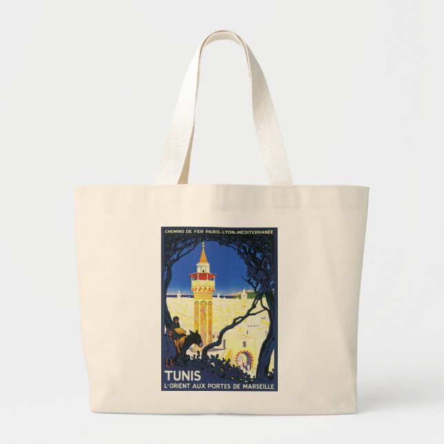 Bolso De Tela Gigante Túnez ~ L'Orient Aux Portes de Marseille (Frente)