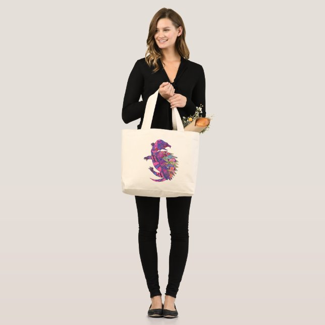 Bolso De Tela Gigante Turtle design (Womens) (Anverso (modelo))