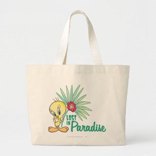 Bolso De Tela Gigante Tweety "Lost In Paradise"